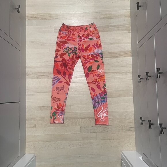 Jessie Zhao High Waist Yoga Leggings In Crossing Red Medium - Picture 7 of 9